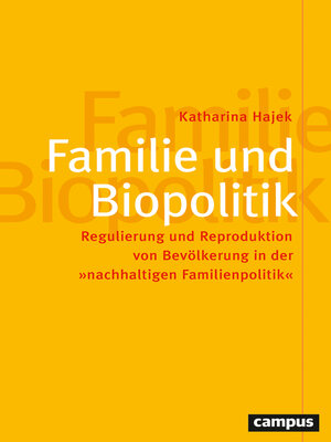 cover image of Familie und Biopolitik